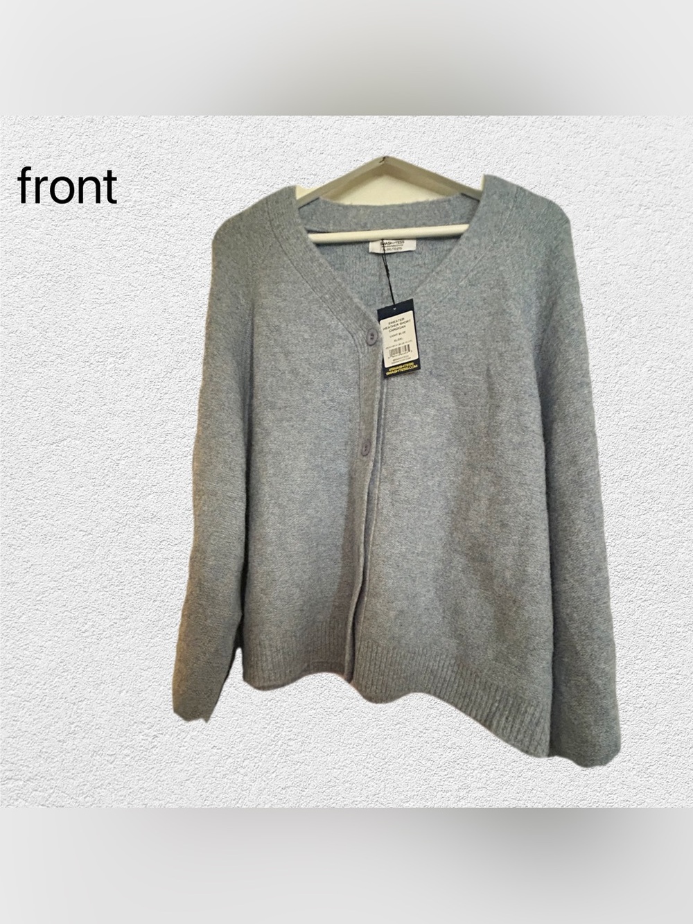 🇨🇦🆕NWT SMASH + TESS | XL/XXL | Blue Cozy Soft knit Weather Short Cardigan - Picture 4 of 16